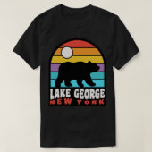 Lake George New York Adirondack Mountain Bear Bad T-Shirt (Design vorne)