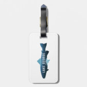 Lake George New York Fish Gepäckanhänger (Rückseite vertikal)