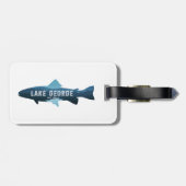 Lake George New York Fish Gepäckanhänger (Rückseite horizontal)