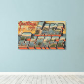 Lake George, New York - Große Briefszenen Leinwanddruck (Insitu (Holzboden))