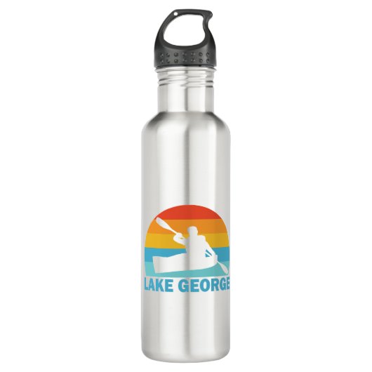 Lake George New York Kayak Edelstahlflasche (Vorderseite)