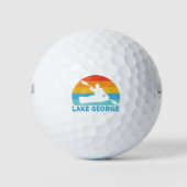 Lake George New York Kayak Golfball (Vorderseite)