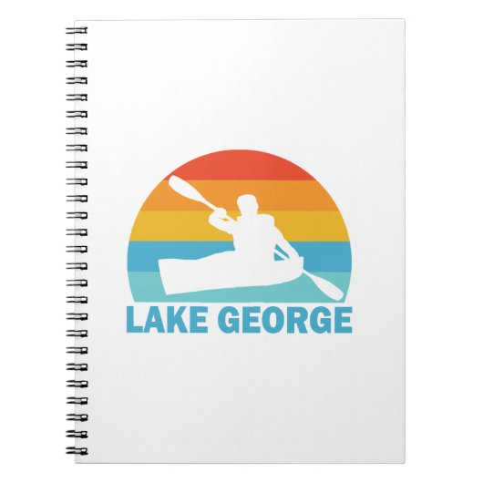 Lake George New York Kayak Notizblock (Vorderseite)