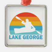Lake George New York Kayak Ornament Aus Metall (Vorne)