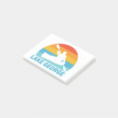 Lake George New York Kayak Post-it Klebezettel (angewinkelt)