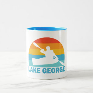 Lake George New York Kayak Zweifarbige Tasse