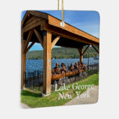 Lake George New York Keramikornament (Rechts)