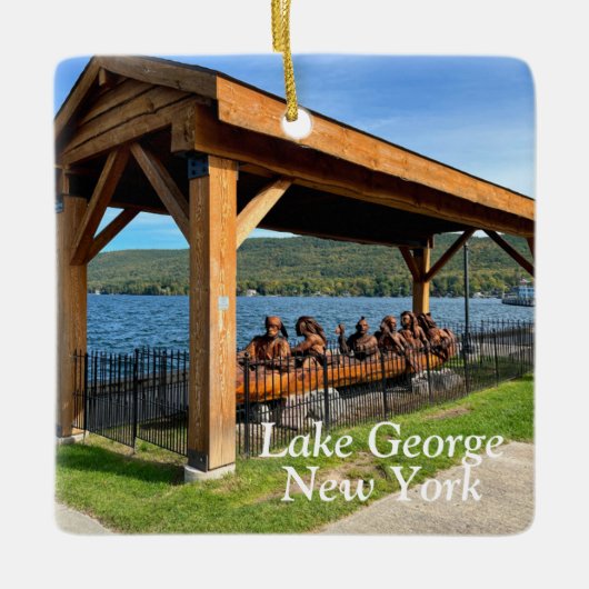 Lake George New York Keramikornament (Vorderseite)