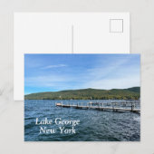 Lake George New York Postkarte (Vorne/Hinten)