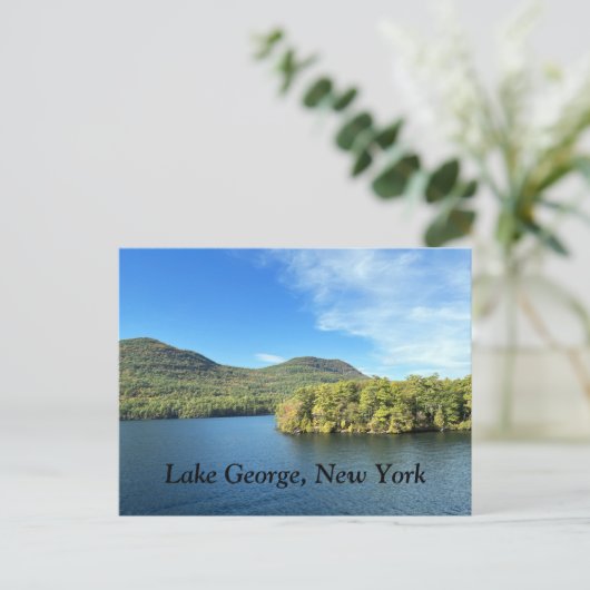 Lake George New York Postkarte (Stehend Vorderseite)