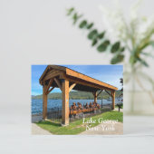 Lake George New York Postkarte (Stehend Vorderseite)