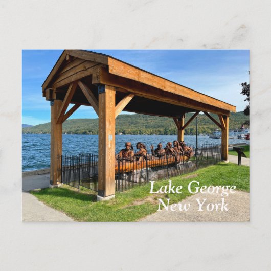Lake George New York Postkarte (Vorderseite)