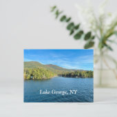 Lake George New York Postkarte (Stehend Vorderseite)