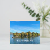 Lake George New York Postkarte (Stehend Vorderseite)