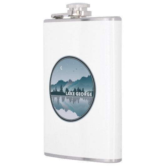 Lake George New York Reflection Flachmann (Links)