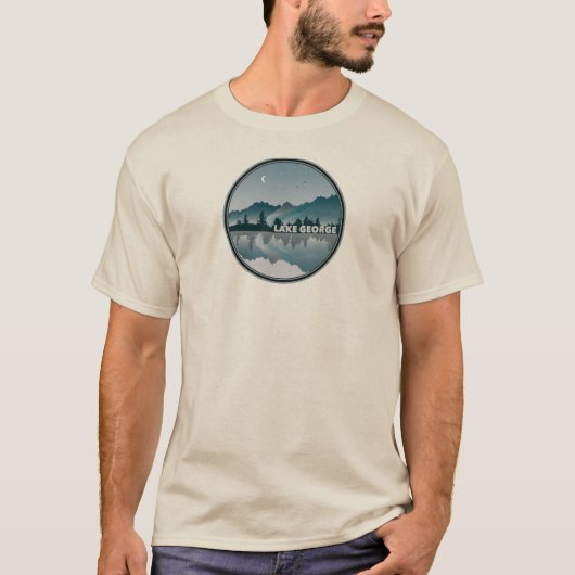 Lake George New York Reflection T-Shirt (Vorderseite)