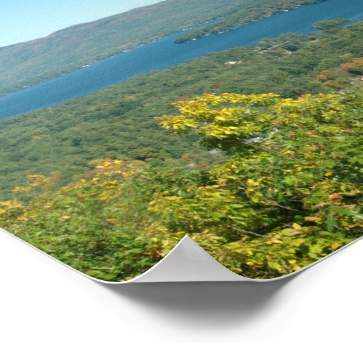 Lake George Panorama Poster (Ecke)