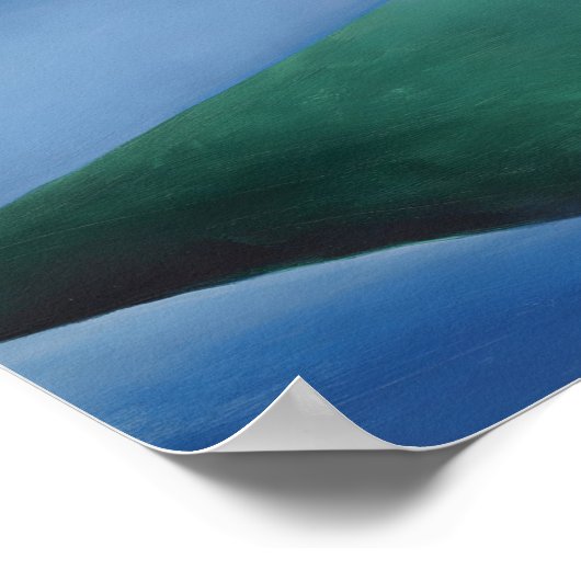 Lake George Reflection by Georgia O'Keeffe Poster (Ecke)