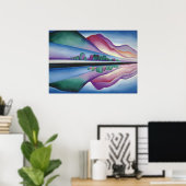 Lake George Reflection by Georgia O'Keeffe Poster (Heimbüro)