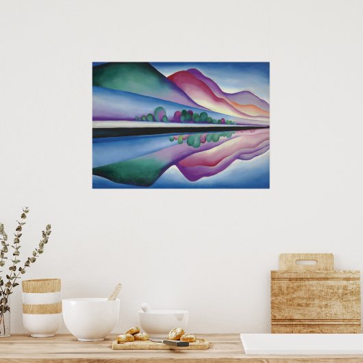 Lake George Reflection by Georgia O'Keeffe Poster (Küche)