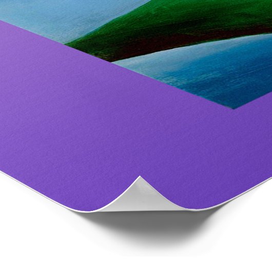 Lake George Reflection Poster (Ecke)