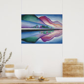 Lake George Reflection von Georgia O'Keeffe Poster (Küche)