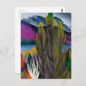 Lake George White Birch | Georgia O'keeffe | Postkarte (Vorne/Hinten)