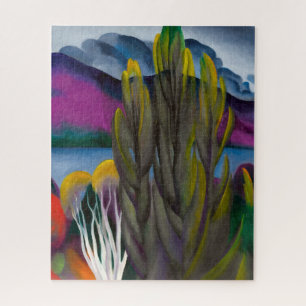 Lake George White Birch   Georgia O'keeffe   Puzzle