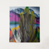 Lake George White Birch | Georgia O'keeffe | Wandteppich (Vorderseite)