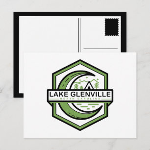 LAKE GLENVILLE Mond Hexa  Postkarte