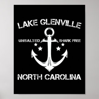 Lake Glenville North Carolina Lustiger Angels Camp Poster
