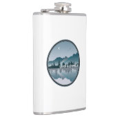 Lake Glenville North Carolina Reflektion Flachmann (Rechts)