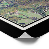 Lake Glenville North Carolina Satellite-Poster Kar Poster (Ecke)