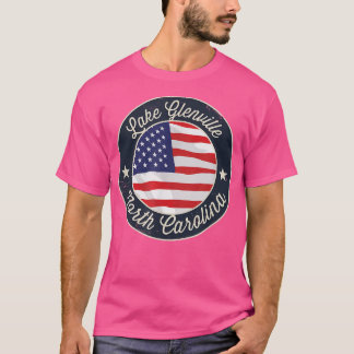 Lake Glenville - Patriotic North Carolina Souvenir T-Shirt
