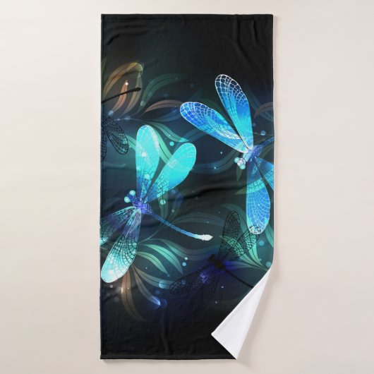 Lake Glows Dragonflies Badehandtuch (Badehandtuch)