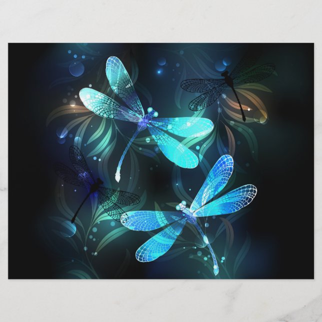 Lake Glows Dragonflies Briefbogen (Vorderseite)