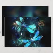 Lake Glows Dragonflies Briefpapier (Vorne/Hinten)