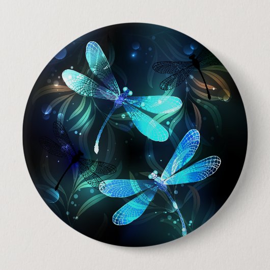 Lake Glows Dragonflies Button (Vorderseite)