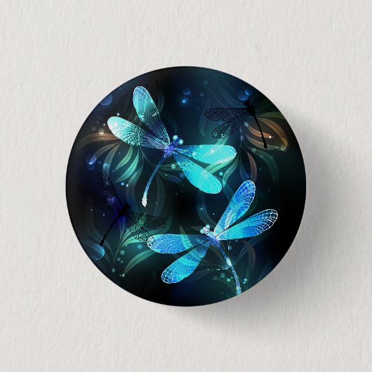 Lake Glows Dragonflies Button (Vorderseite)