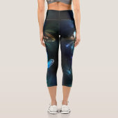 Lake Glows Dragonflies Capri Leggings (Rückseite)