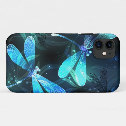 Lake Glows Dragonflies Case-Mate iPhone Hülle (Rückseite (Horizontal))