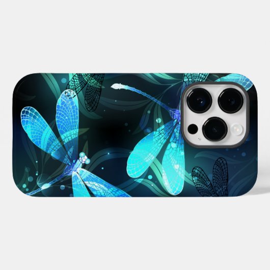 Lake Glows Dragonflies Case-Mate iPhone Hülle (Rückseite (Horizontal))