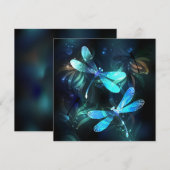 Lake Glows Dragonflies Dankeskarte (Vorne/Hinten)