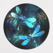 Lake Glows Dragonflies Etiketten (Design 2)
