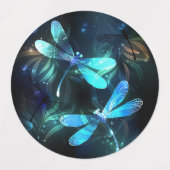 Lake Glows Dragonflies Etiketten (Design 1)