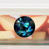 Lake Glows Dragonflies Etiketten (Befestigt)