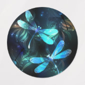 Lake Glows Dragonflies Etiketten (Design 2)