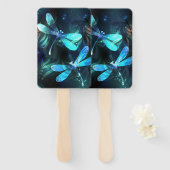 Lake Glows Dragonflies Fächer (Vorne und Hinten)