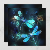 Lake Glows Dragonflies Feiertagskarte (Vorne/Hinten)