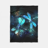 Lake Glows Dragonflies Fleecedecke (Vorderseite)